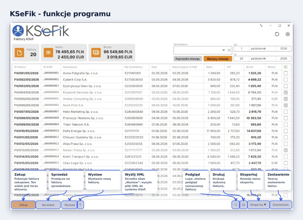 Ksefik funkcje programu